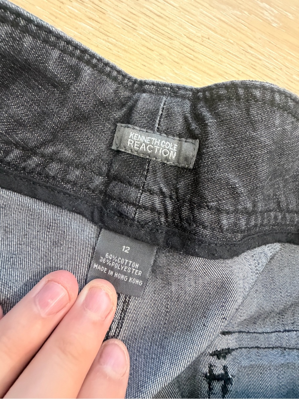 Kenneth Cole Reaction Dark Charcoal Straight Leg Jeans - Picture 4 of 6